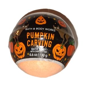 Brand New Pumpkin Carving Bath Fizzy with Shea Butter 1ct.